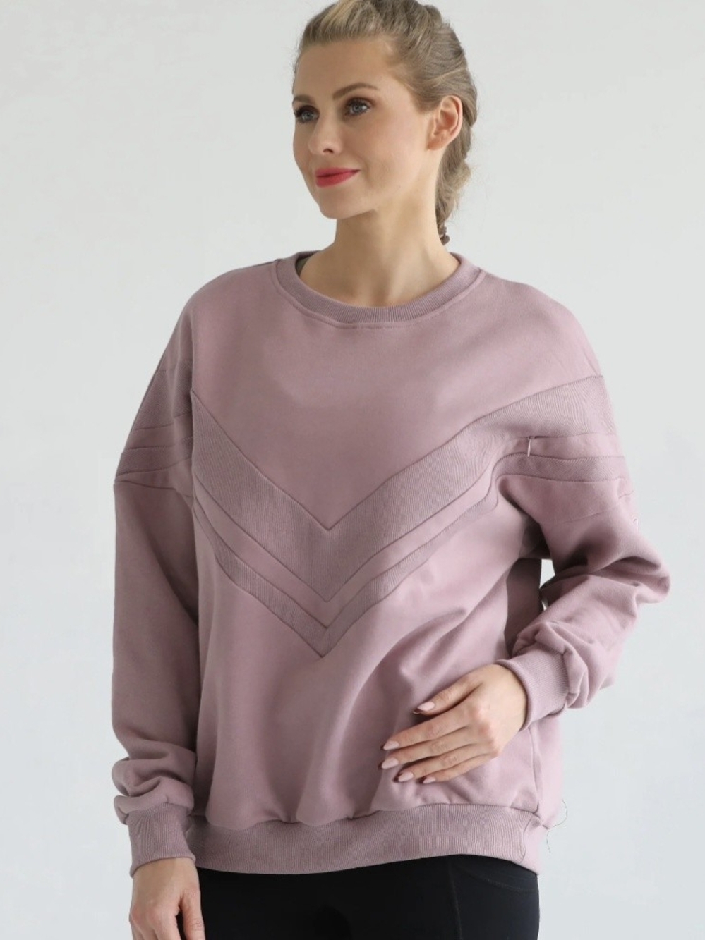 Sweat & Milk Isabella Mauve Nursing Sweatshirt